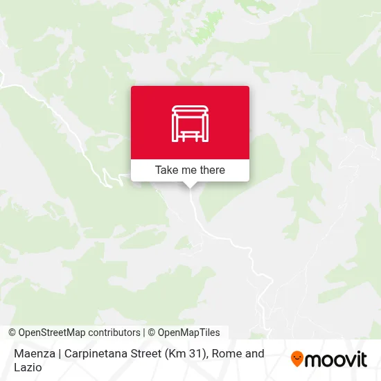 Maenza | Carpinetana Street (Km 31) map