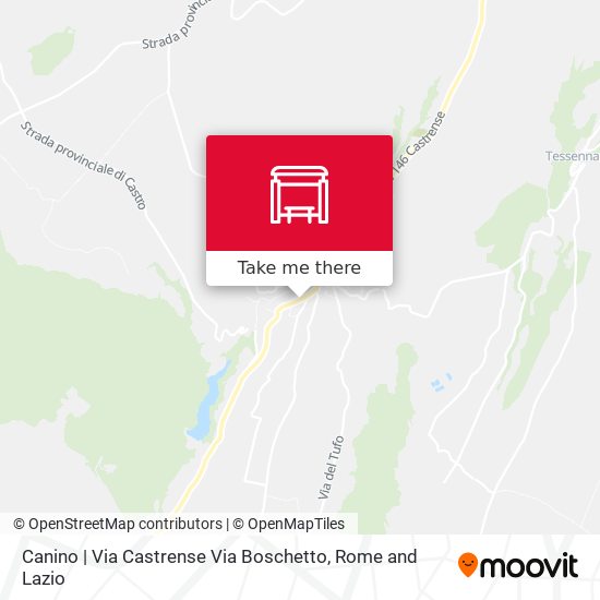 Canino | Via Castrense Via Boschetto map