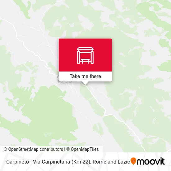 Carpineto | Carpinetana Road (Km 22) map