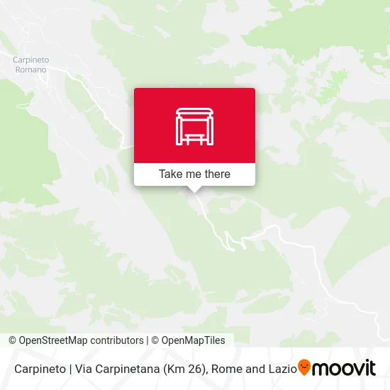 Carpineto | Carpinetana Street (Km 26) map