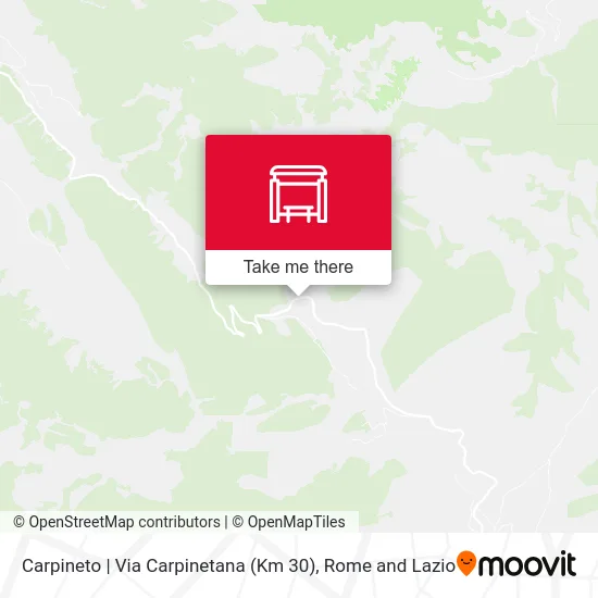 Carpineto | Carpinetana Road (Km 30) map