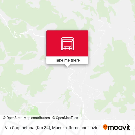 Via Carpinetana (Km 34), Maenza map