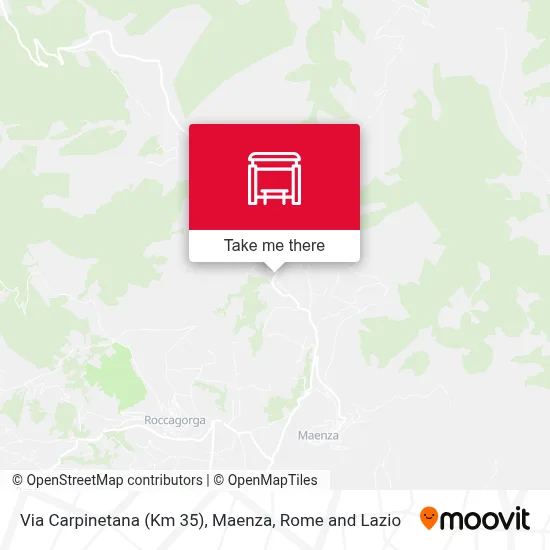 Via Carpinetana (Km 35), Maenza map