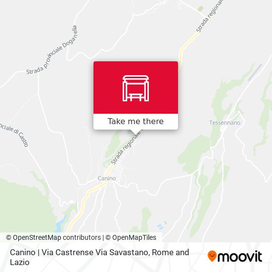 Canino | Via Castrense Via Savastano map