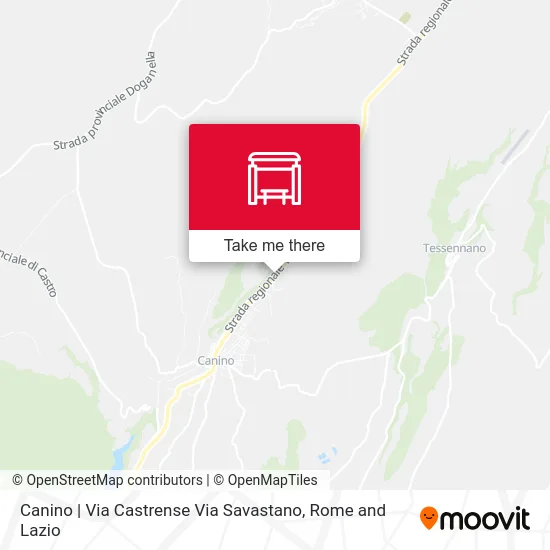 Canino | Castrense Street Savastano Street map