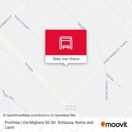 Pontinia | Via Migliara 50 Str. Schiazza map