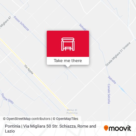 Pontinia | Via Migliara 50 Str. Schiazza map