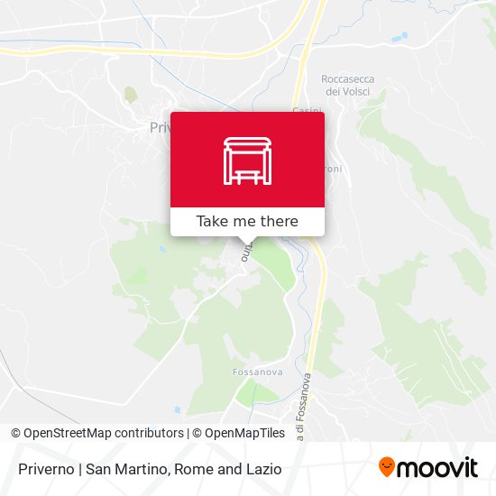 Priverno | San Martino map