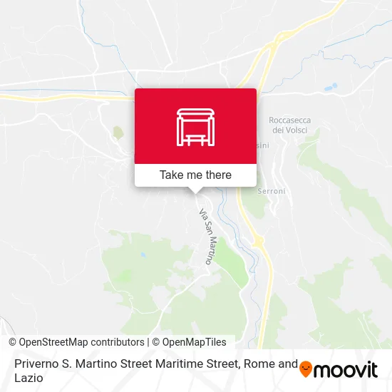 Priverno S. Martino Street Maritime Street map