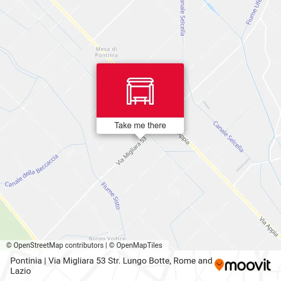 Pontinia | Via Migliara 53 Str. Lungo Botte map