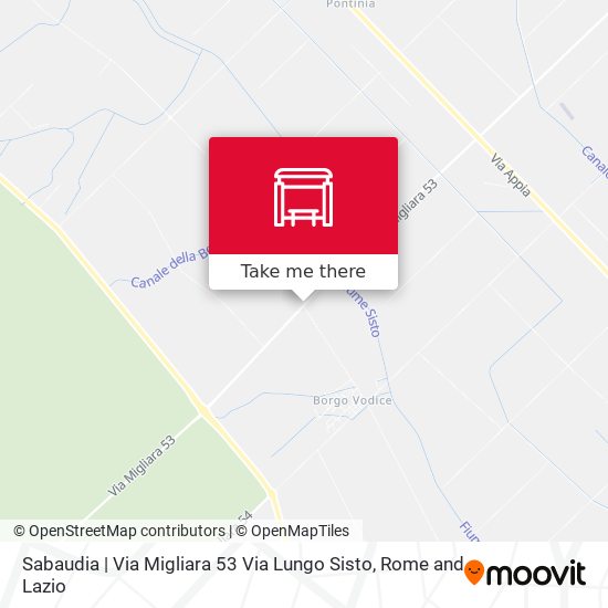 Sabaudia | Via Migliara 53 Via Lungo Sisto map