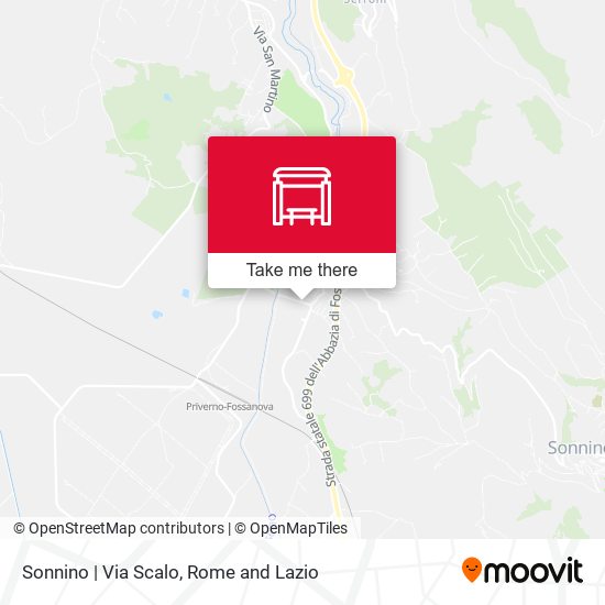 Sonnino | Via Scalo map