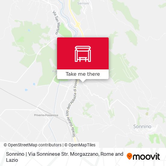 Sonnino | Via Sonninese Str. Morgazzano map