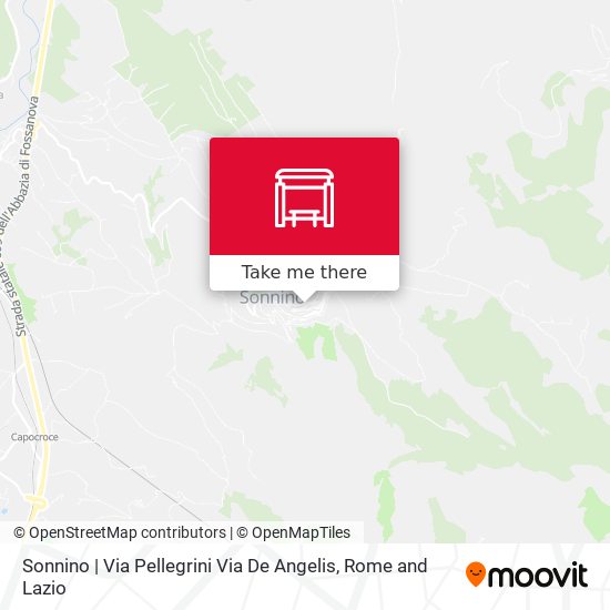 Sonnino | Via Pellegrini Via De Angelis map