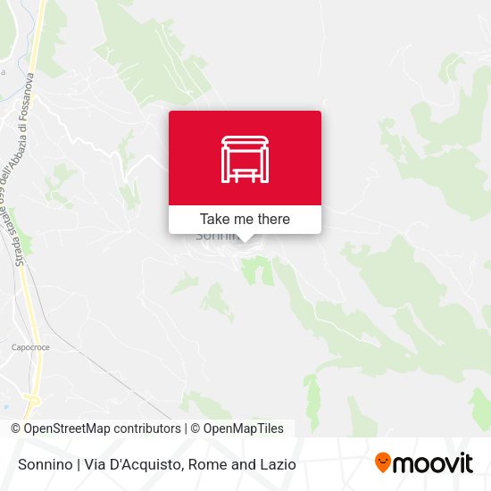 Sonnino | Via D'Acquisto map