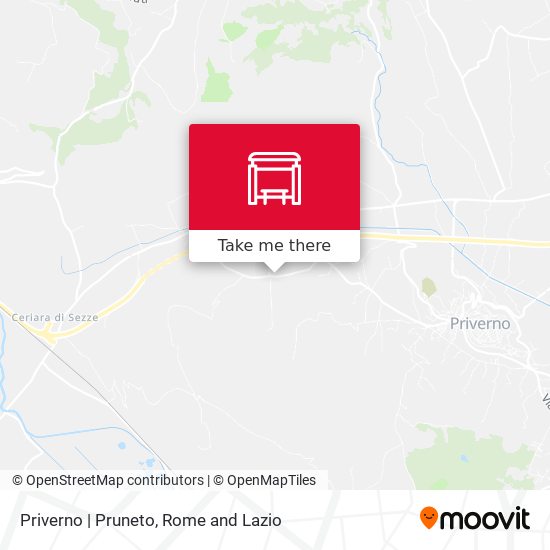 Priverno | Pruneto map