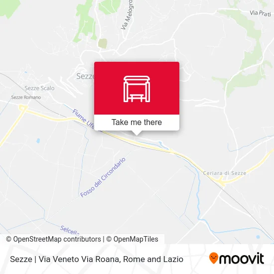 Sezze | Veneto Street Roana Street map