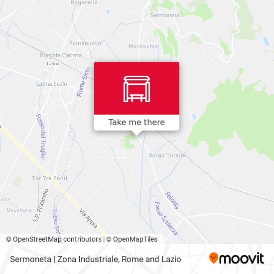 Sermoneta | Zona Industriale map