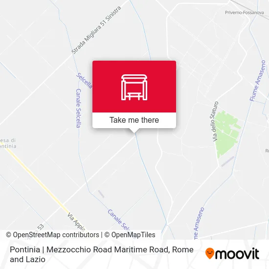Pontinia | Mezzocchio Road Maritime Road map