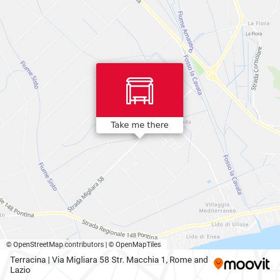 Terracina | Via Migliara 58 Str. Macchia 1 map