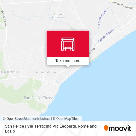 San Felice | Via Terracina Via Leopardi map