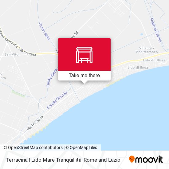 Terracina | Lido Mare Tranquillità map