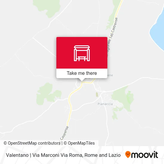 Valentano via Marconi via Roma map