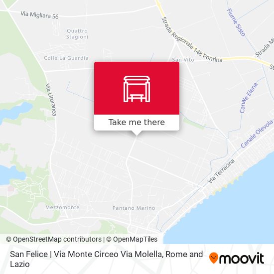 San Felice | Via Monte Circeo Via Molella map