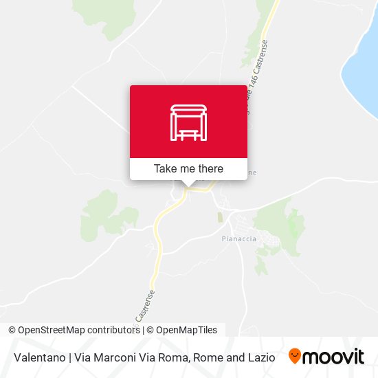 Valentano | Via Marconi Via Roma map