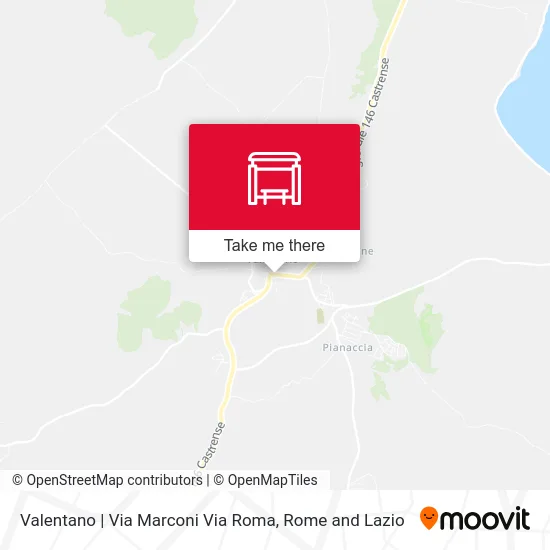 Valentano via Marconi via Roma map