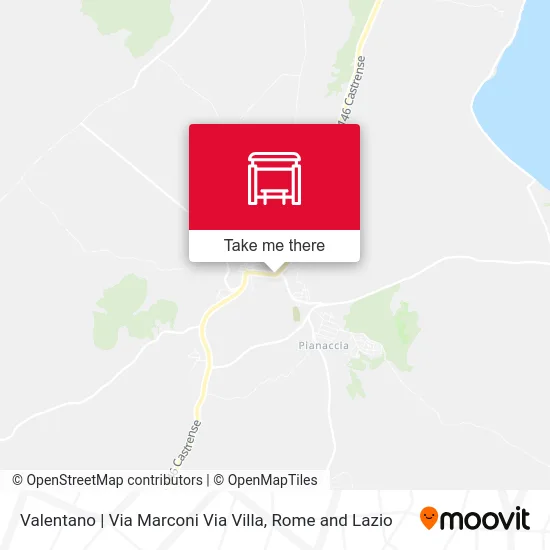 Valentano | Via Marconi Villa Street map