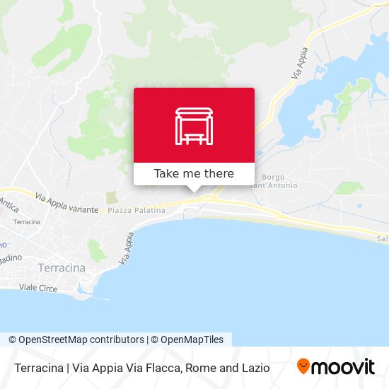 Terracina | Via Appia Via Flacca map