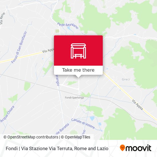Fondi | Via Stazione Via Terruta map