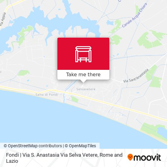 Fondi | Via S. Anastasia Via Selva Vetere map