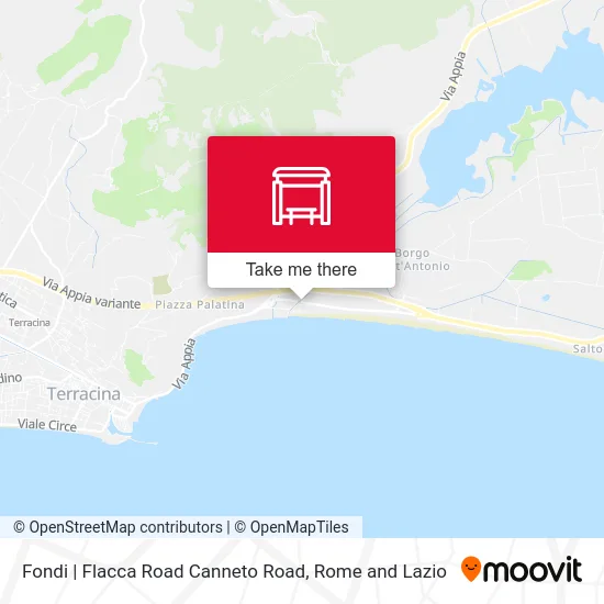 Fondi | Flacca Road Canneto Road map