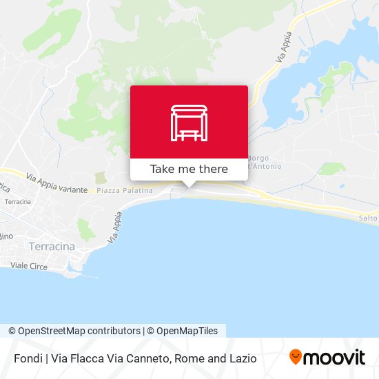 Fondi | Via Flacca Via Canneto map