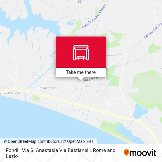 Fondi | Via S. Anastasia Via Bastianelli map