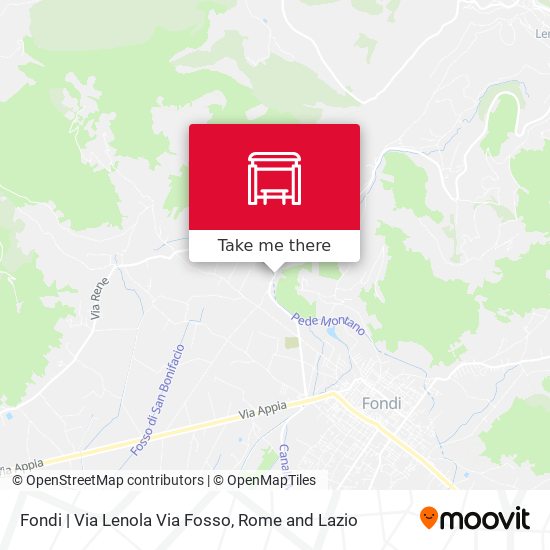 Fondi | Via Lenola Via Fosso map