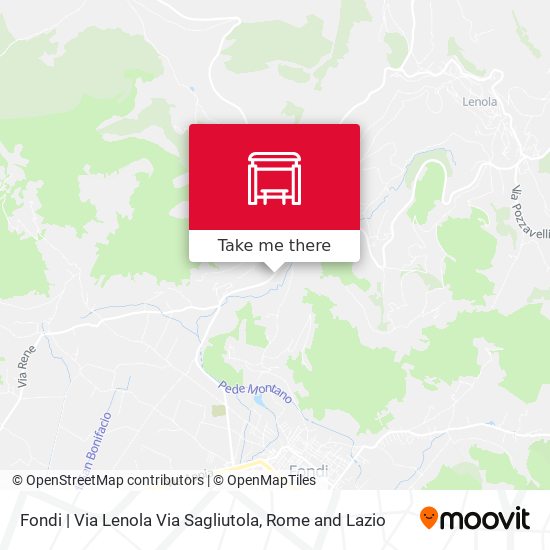 Fondi | Via Lenola Via Sagliutola map
