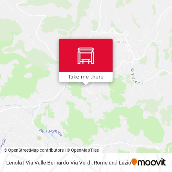 Lenola | Via Valle Bernardo Via Verdi map