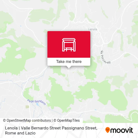 Lenola | Valle Bernardo Street Passignano Street map