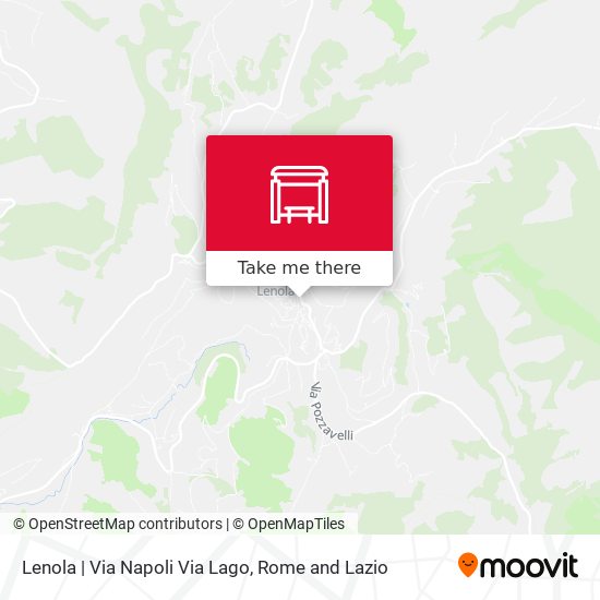 Lenola | Via Napoli Via Lago map