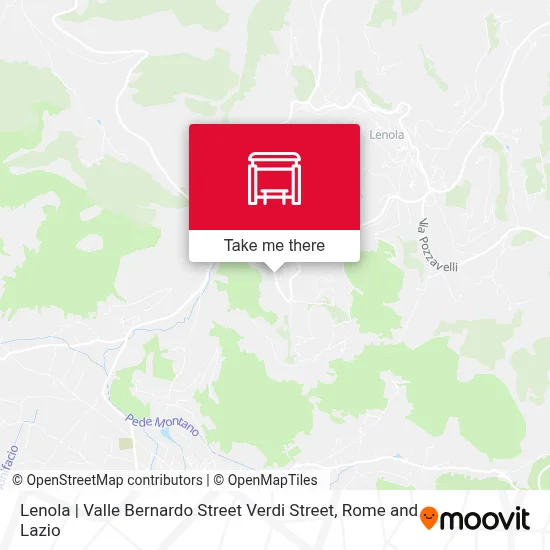 Lenola | Valle Bernardo Street Verdi Street map