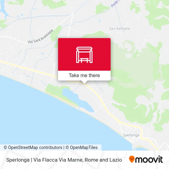 Sperlonga | Via Flacca Via Marne map