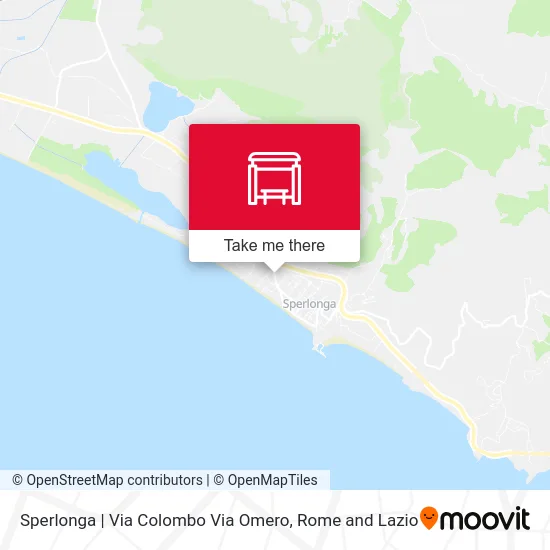 Sperlonga - Via Colombo Via Omero map