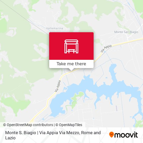 Monte S. Biagio | Via Appia Via Mezzo map