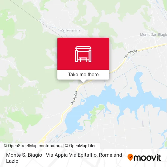 Monte San Biagio | Appia Street Epitaffio Street map
