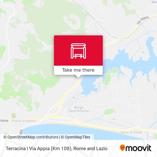 Terracina | Via Appia (Km 108) map