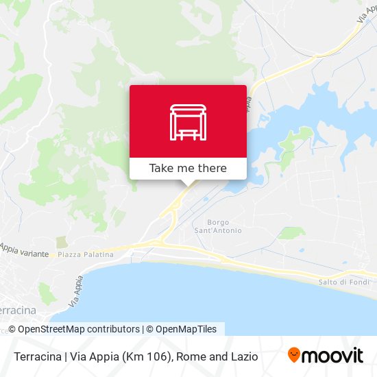 Terracina | Via Appia (Km 106) map