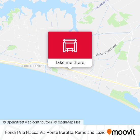 Fondi | Via Flacca Via Ponte Baratta map